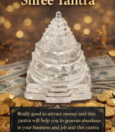 Clear Quartz Shree Yantra – Crystal Energy Amplifier for Prosperity & Positivity