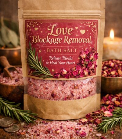 Love Blockage Removal Bath Salt - Heart Chakra Cleansing & Love Energy Ritual