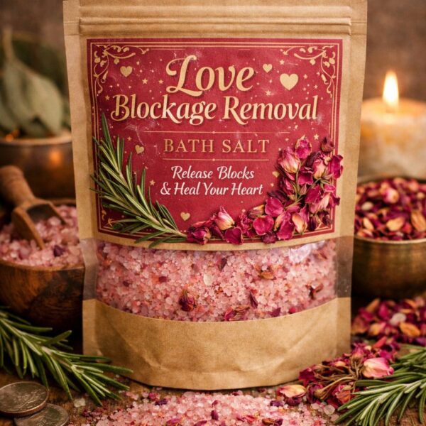 Love Blockage Removal Bath Salt - Heart Chakra Cleansing & Love Energy Ritual